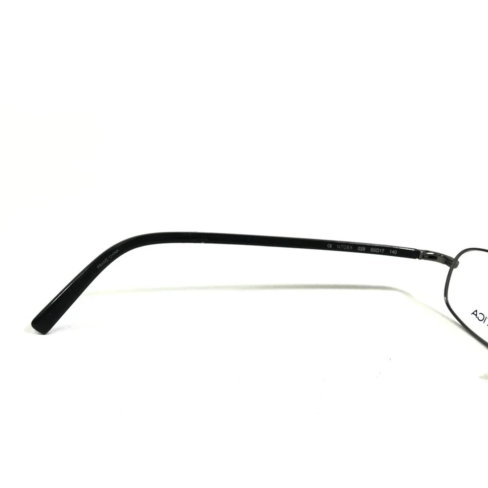 Nautica Eyeglasses Frames N7064 029 Black Grey Rectangular Full Rim 50-17-140